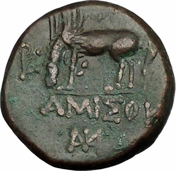 AMISOS in PONTUS MITHRADATES VI the GREAT Time Perseus Pegasus Greek Coin i52547