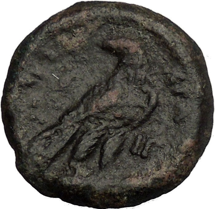 CLAUDIUS 52AD Alexandria Egypt Eagle Diobol Authentic Ancient Roman Coin i52688