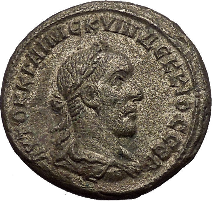 TRAJAN DECIUS 249AD Tetradrachm Large Silver Roman Coin Eagle Antioch i52662