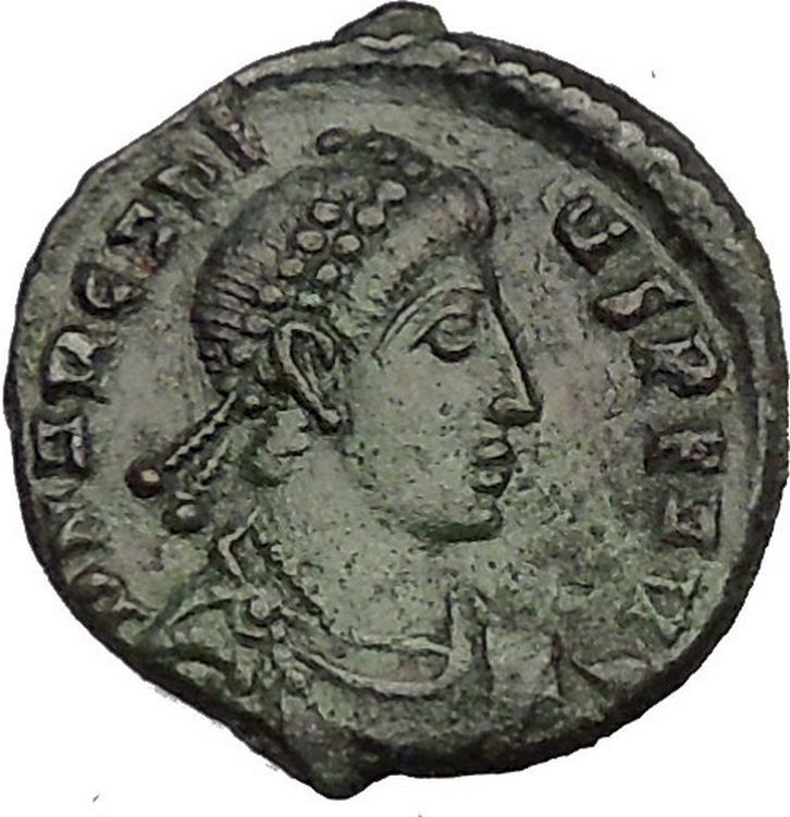 ARCADIUS crowned by Victory 383AD Authentic Ancient Roman Coin i52824