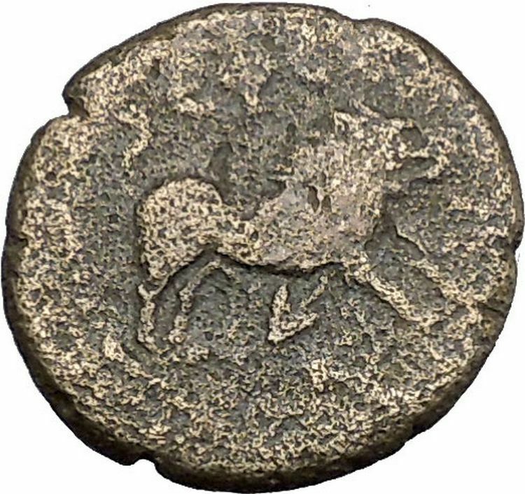 Antoninus Pius 138AD Ephesus in Ionia CALYDONIAN Boar Ancient Roman Coin i50361