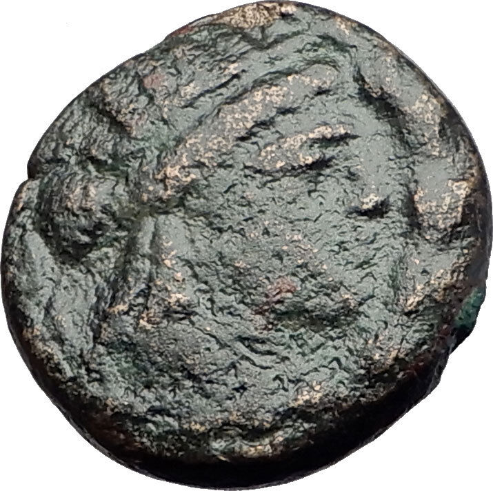 SMYRNA in IONIA 75BC Apollo POET HOMER ODYSSEY ILIAD Ancient Greek Coin i61217