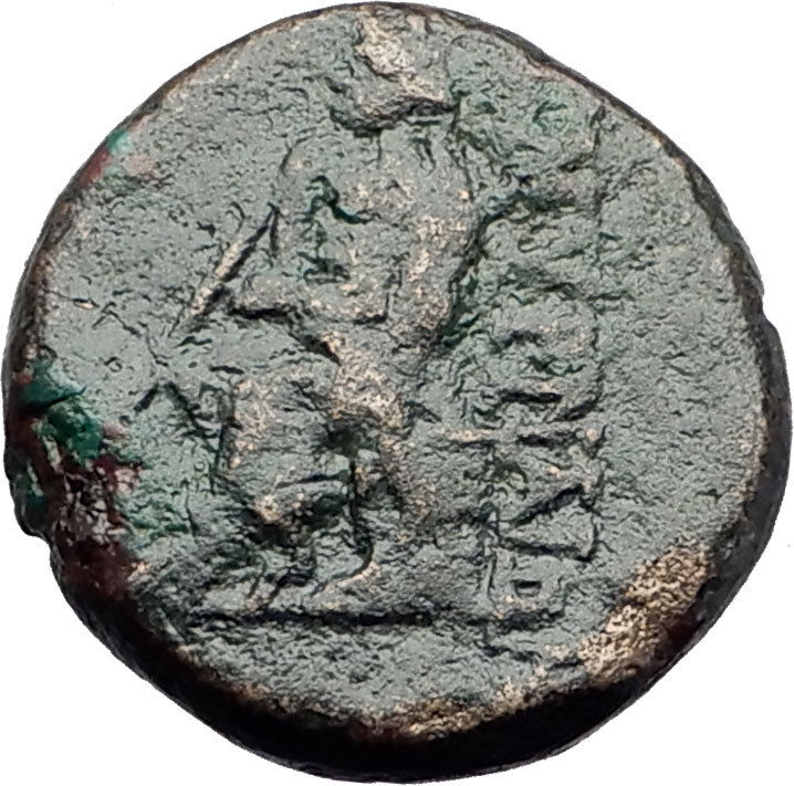 SMYRNA in IONIA 75BC Apollo POET HOMER ODYSSEY ILIAD Ancient Greek Coin i61217