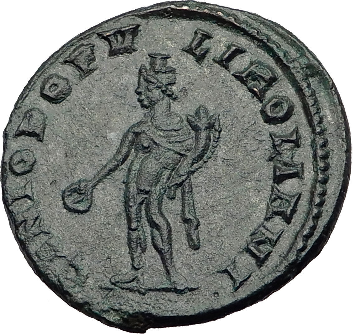 GALERIUS 303AD RARE Follis of LONDINIUM London Mint Ancient Roman Coin i63985