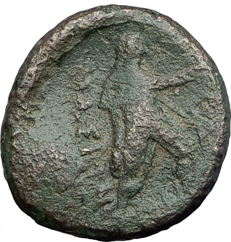 THASOS Thrace Island 150BC Authentic Ancient Greek Coin ARTEMIS HERCULES i63701