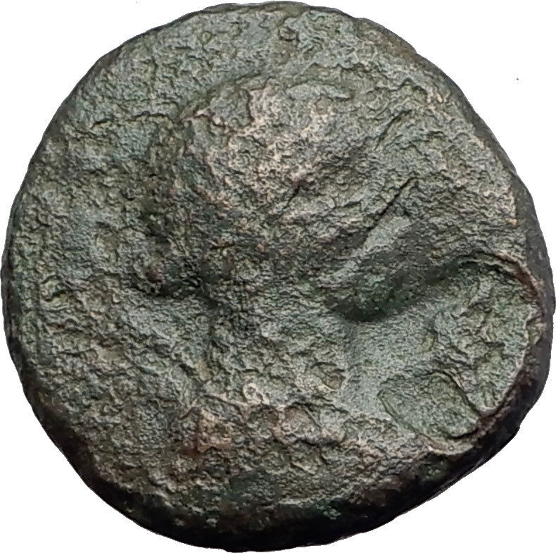 THASOS Thrace Island 150BC Authentic Ancient Greek Coin ARTEMIS HERCULES i63701