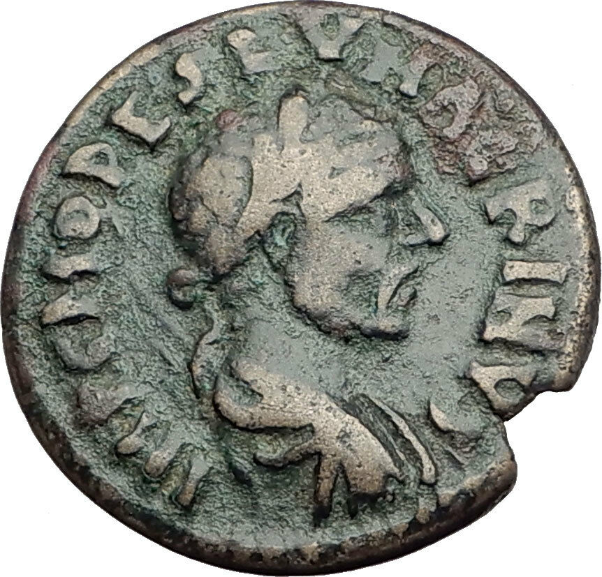 MACRINUS 217AD Parium Parion MYSIA Authentic Ancient Roman Coin CAPRICORN i64767