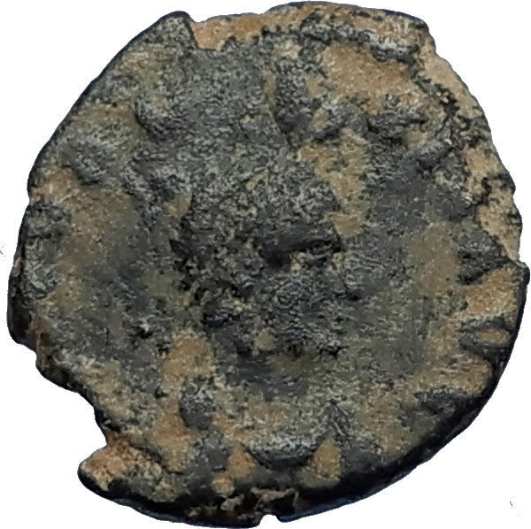 EUDOXIA Arcadius Wife 401AD Authentic Ancient Roman Coin VICTORY CHI-RHO i67729