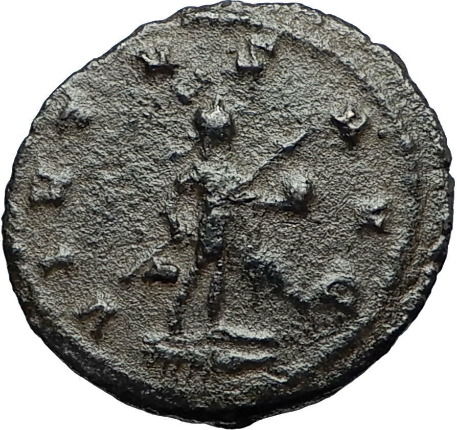 GALLIENUS w Globe and Spear Authentic Ancient Genuine 260AD Roman Coin i67678