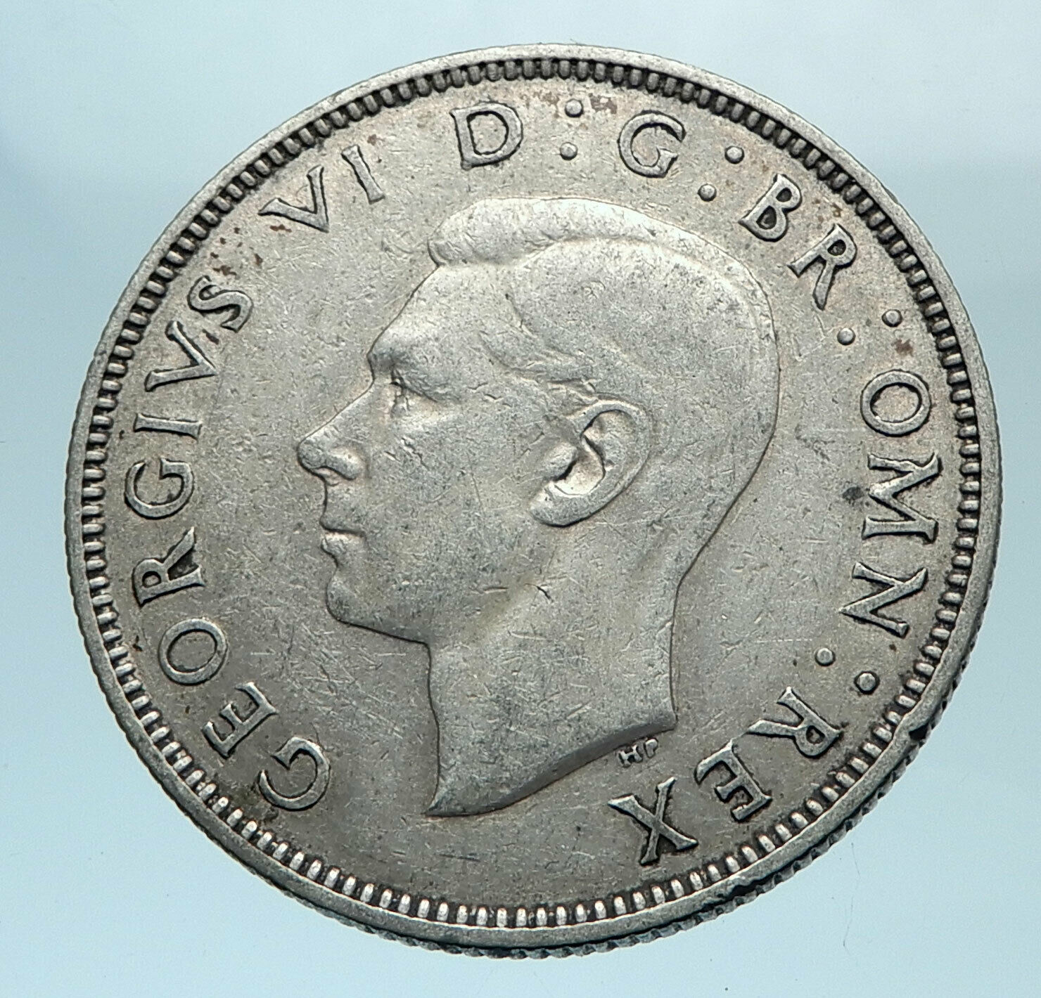 1938 United Kingdom Great Britain GEORGE VI Silver Florin 2Shillings Coin i78177