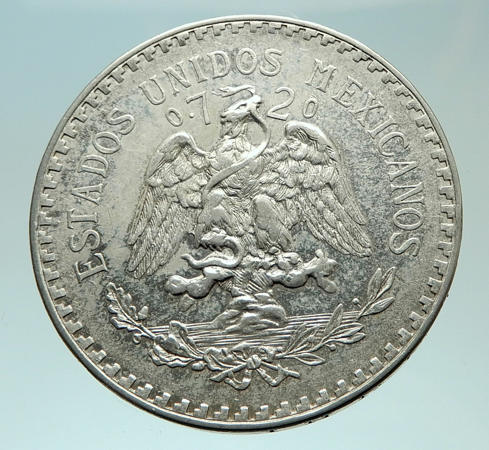 1933 M MEXICO Large Eagle Liberty Cap Mexican Antique Silver 1 Peso Coin i75982