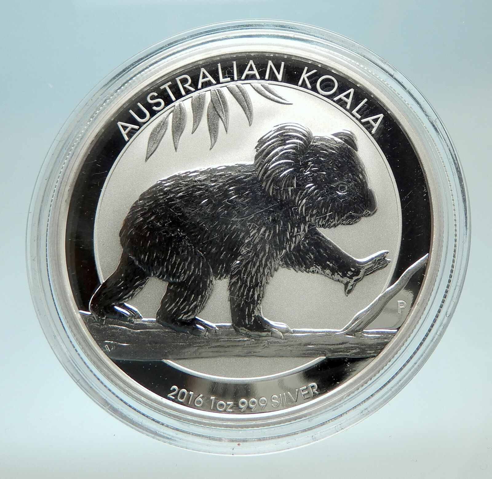 2016 AUSTRALIA UK Queen Elizabeth II KOALAS Genuine Antique Silver $ Coin i76483