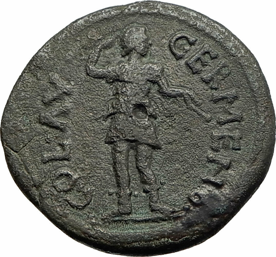 COMMODUS 177AD Authentic RARE Ancient GERMA GALATIA Roman Coin w ARTEMIS i74606