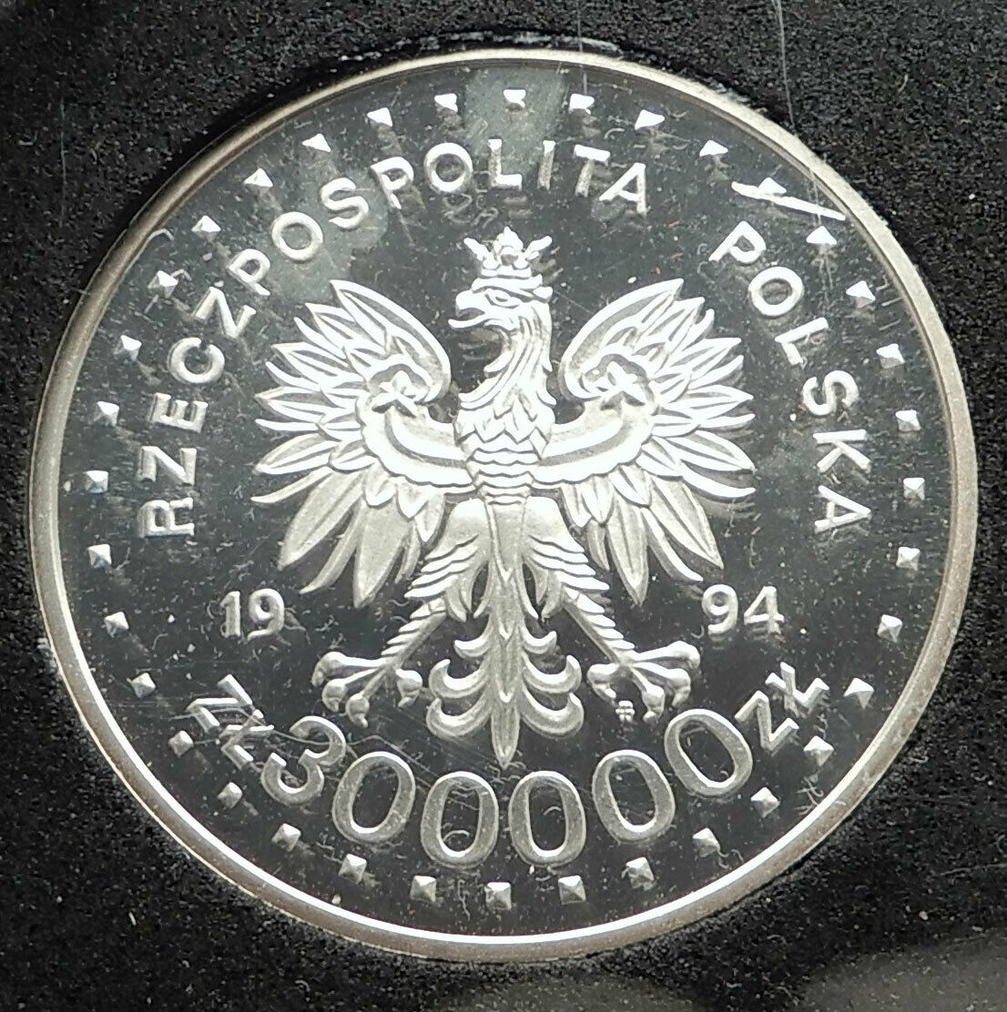 1994 POLAND WWII Warsaw Uprising 50th Resistance vs Germans Silver Coin i76311