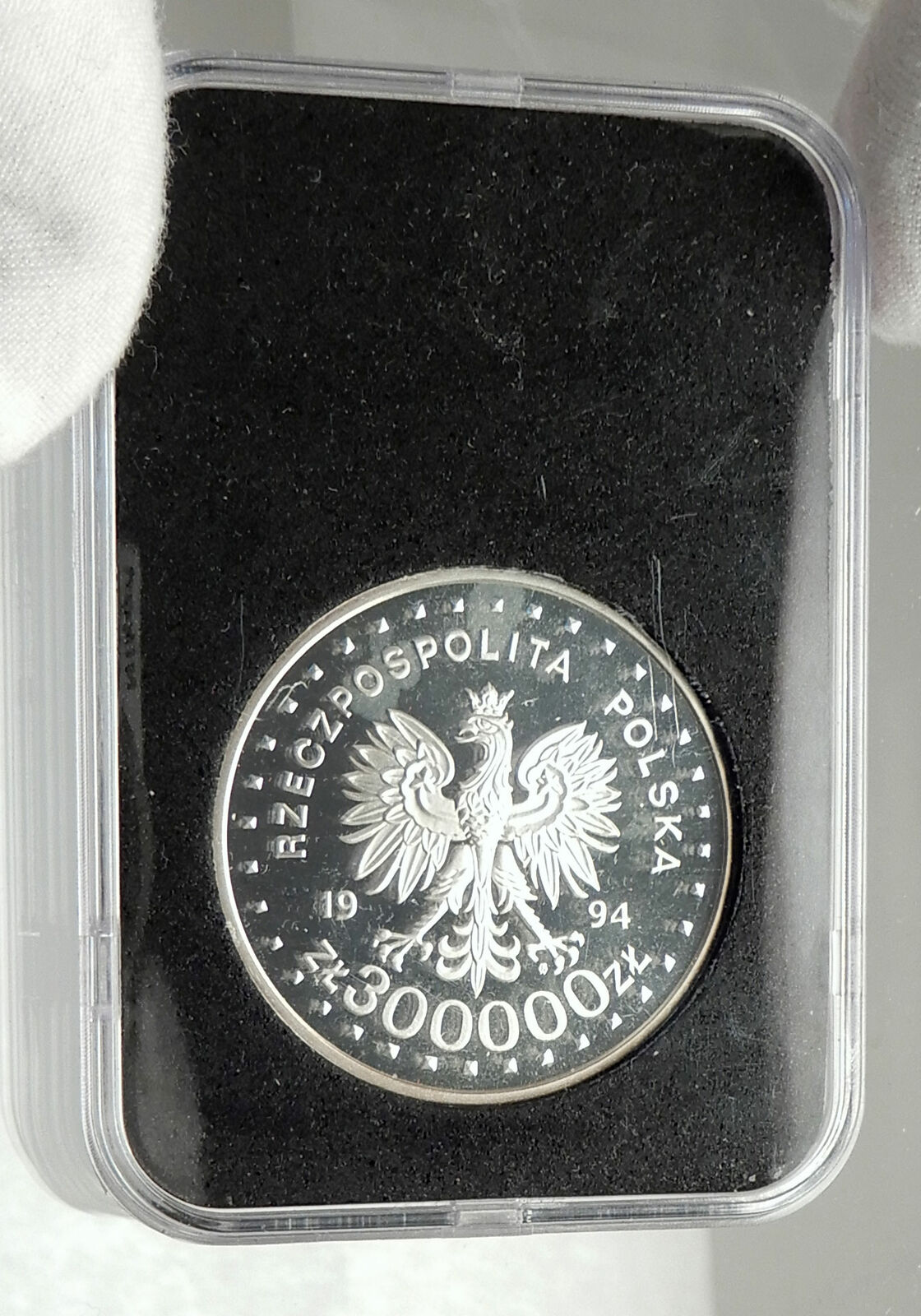 1994 POLAND WWII Warsaw Uprising 50th Resistance vs Germans Silver Coin i76311