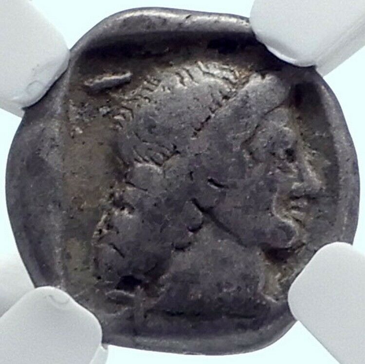 PKOKIS Greek Federal Central Greece Authentic 460BC Silver Coin NGC i77991