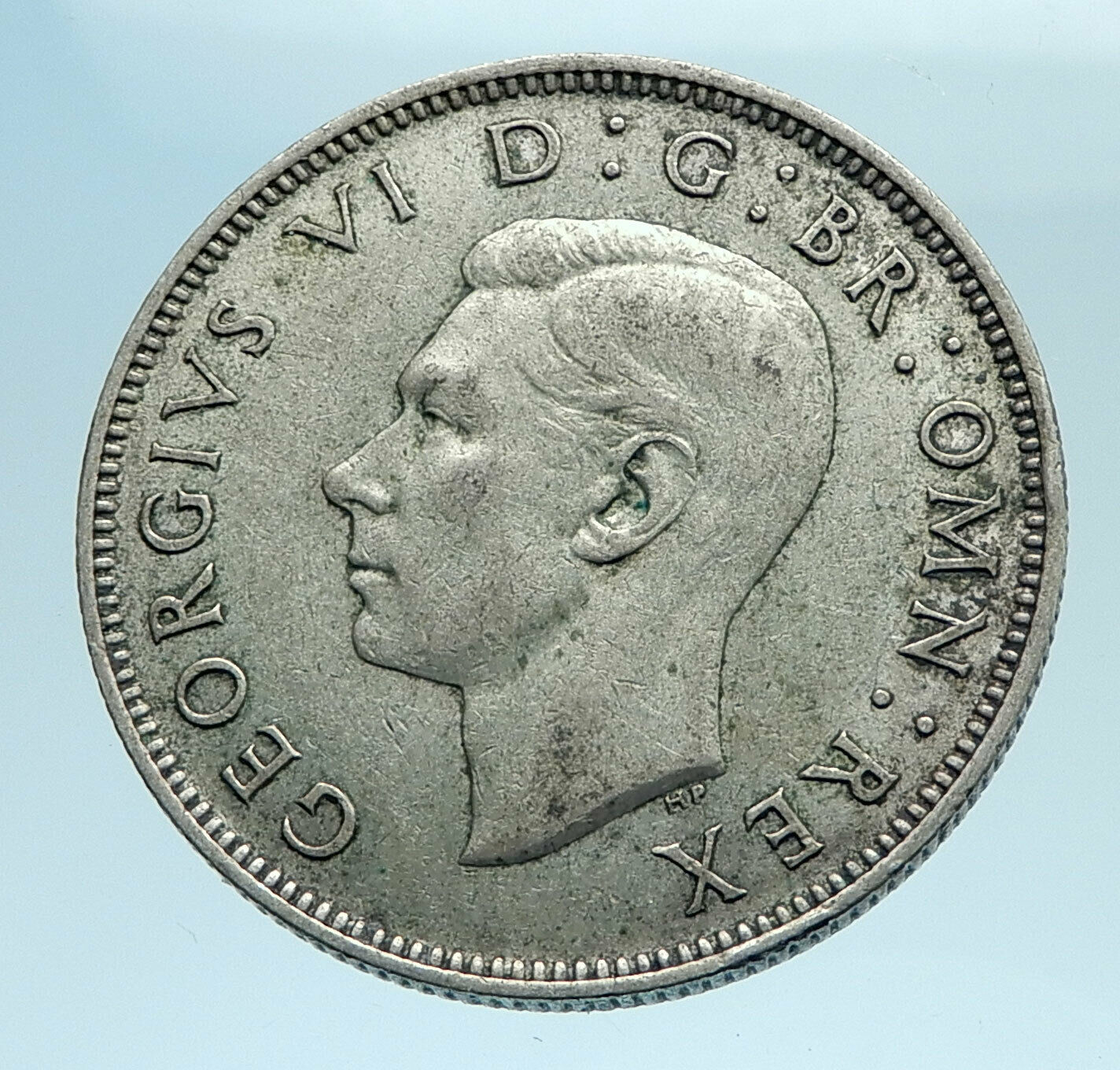 1942 United Kingdom Great Britain GEORGE VI Silver Florin 2Shillings Coin i77692