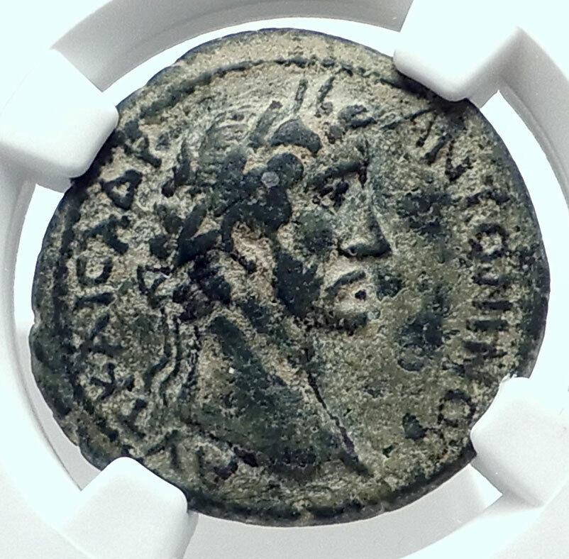 ANTONINUS PIUS Authentic Ancient Lycaonia Savatra Roman Coin TYCHE NGC i77668