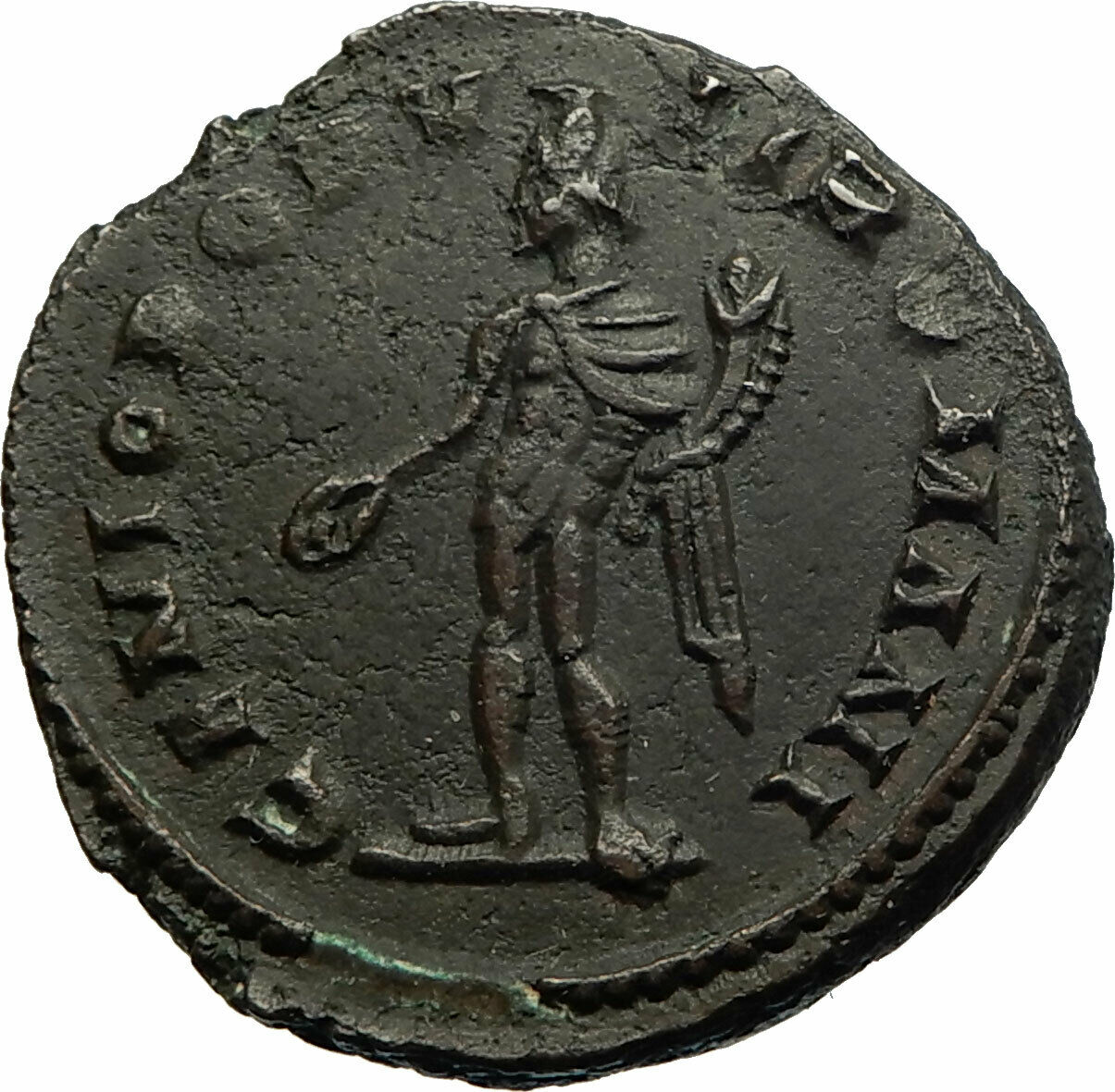 GALERIUS as Caesar Authentic Ancient 296AD LONDON RARE Roman Coin GENIUS i77176