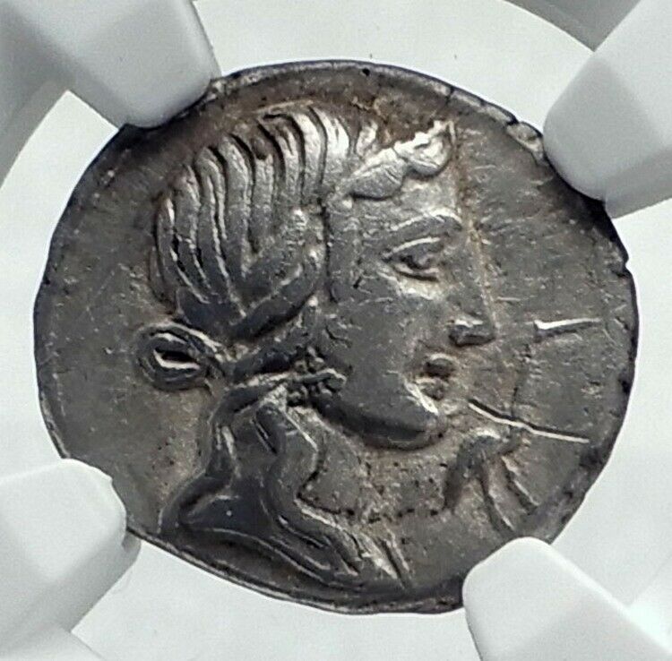 Roman Republic 81BC IMPERATOR GENERAL of DICTATOR SULLA Silver Coin NGC i78538