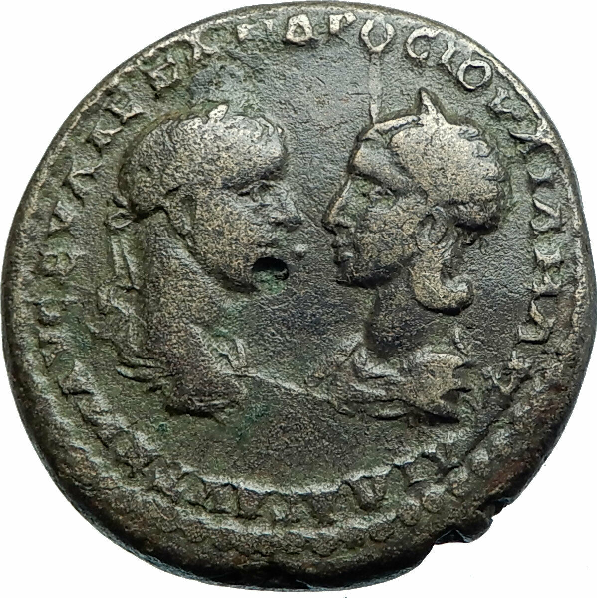 SEVERUS ALEXANDER & JULIA MAMAEA Marcianopolis Ancient Roman Coin TYCHE i78839