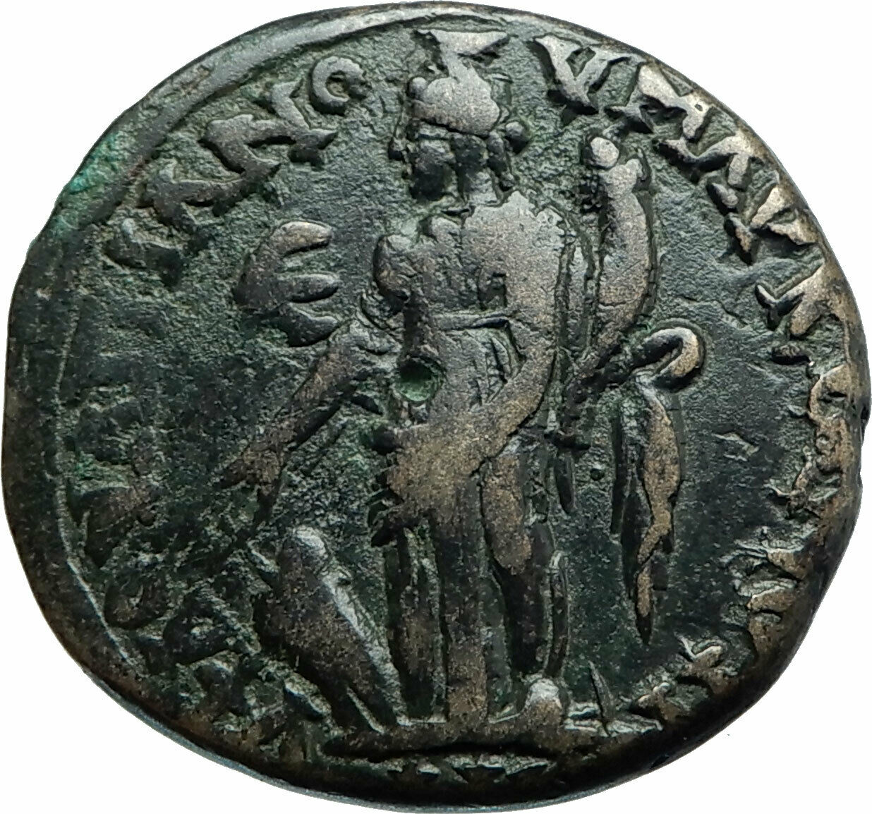 CARACALLA & GETA Rare Authentic Ancient Marcianopolis Roman Coin TYCHE i78844