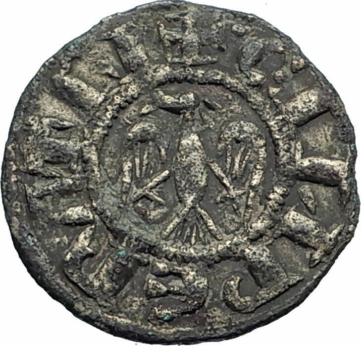 1194AD ITALY Kingdom of Sicily KING HENRY VI with CONSTANCE Coin EAGLE i79709