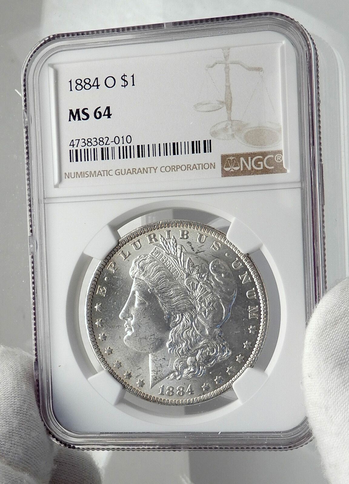 1884 UNITED STATES of America SILVER Morgan US Dollar Coin EAGLE NGC MS i79851