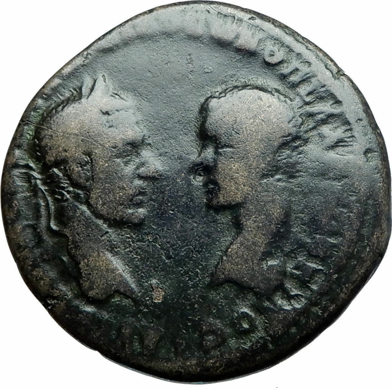 MACRINUS & SON DIADUMENIAN Ancient 217AD Marcianopolis Roman Coin HERA i78927