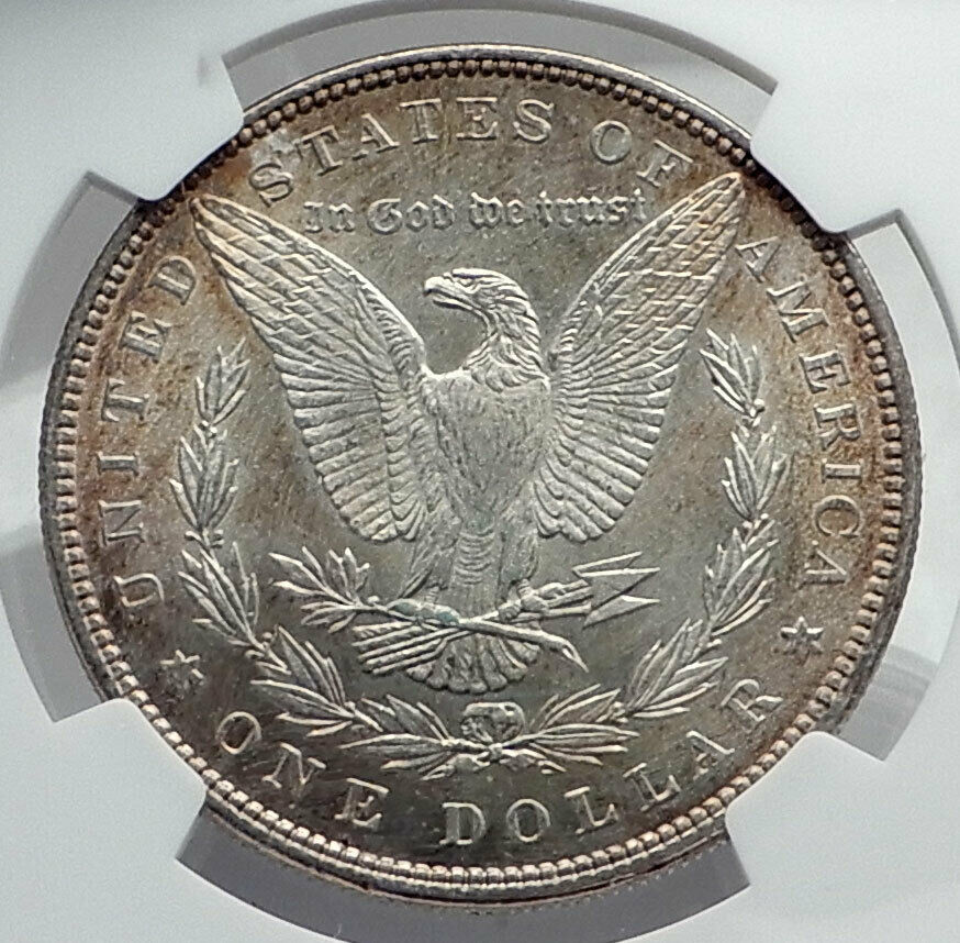 1896 UNITED STATES of America SILVER Morgan US Dollar Coin EAGLE NGC MS i80032