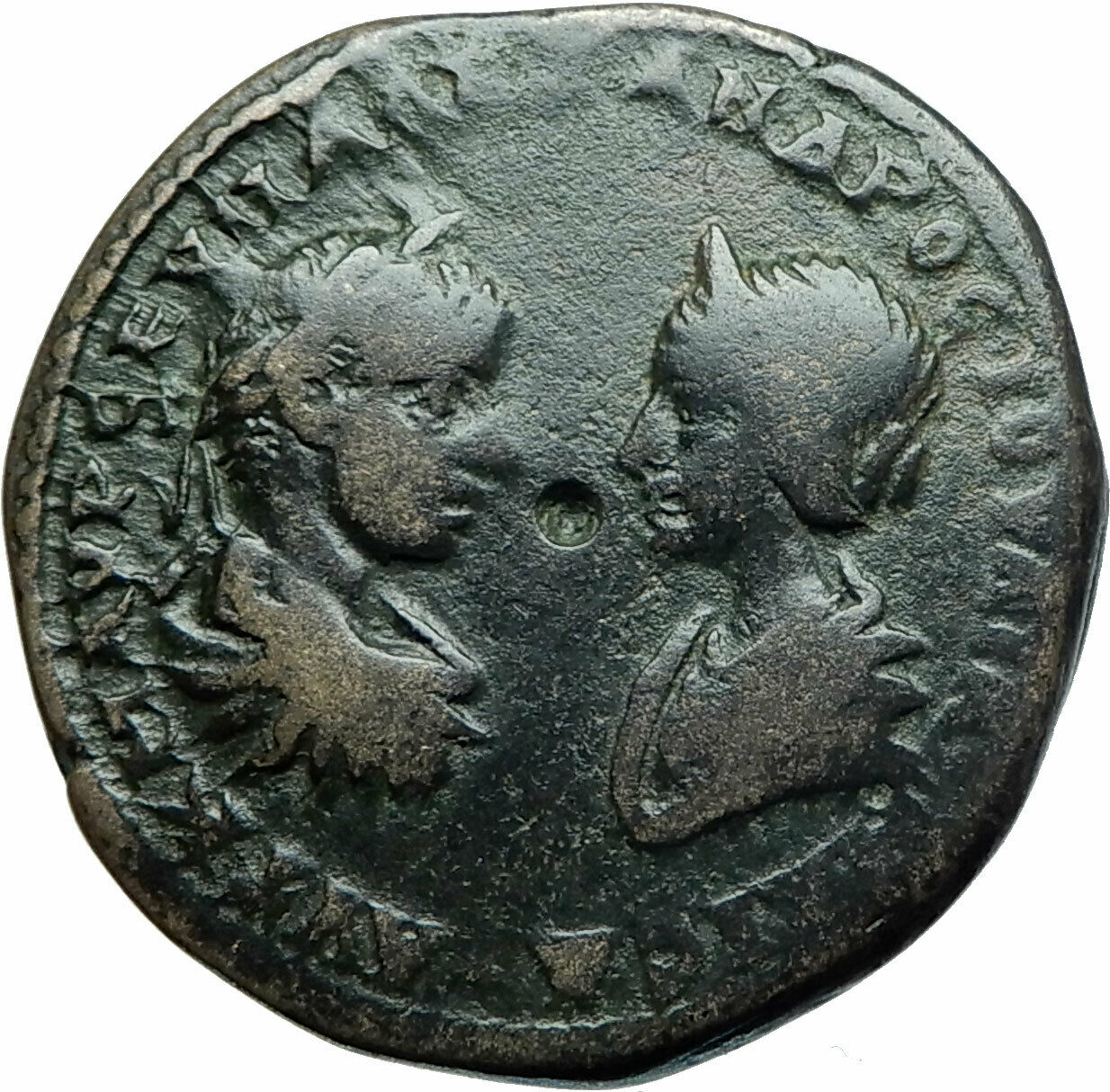 SEVERUS ALEXANDER & JULIA MAESA Marcianopolis Ancient Roman Coin DEMETER i79139