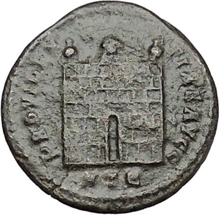 LICINIUS I Constantine I the Great enemy Ancient Roman Coin Camp Gate i41026