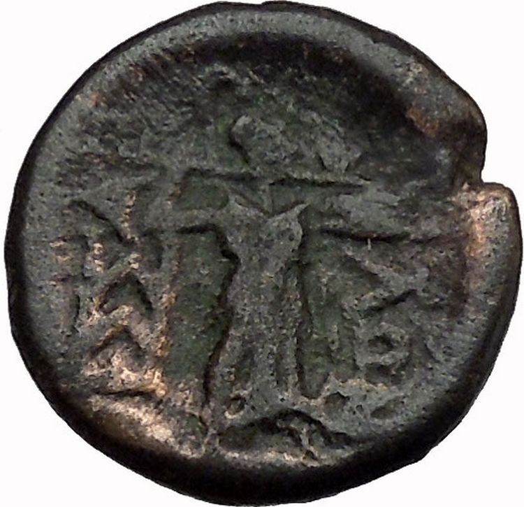 LARISSA Thessaly THESSALIAN LEAGUE 196BC Athena Apollo Greek Coin i43494