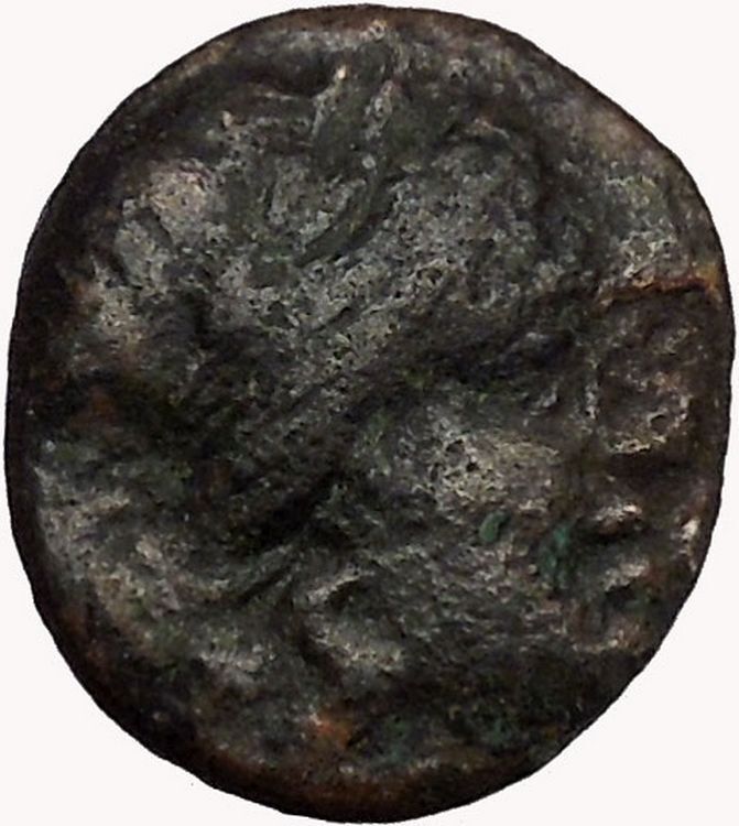 LARISSA Thessaly THESSALIAN LEAGUE 196BC Athena Apollo Greek Coin i43512