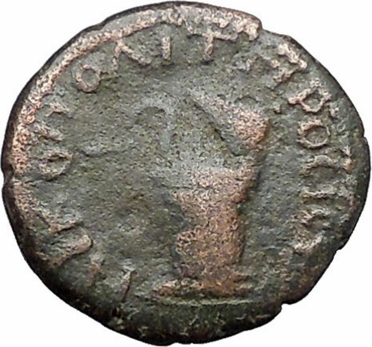 CARACALLA Nicopolis ad Istrum Ancient Roman Coin Cista mystica Serpent i48003