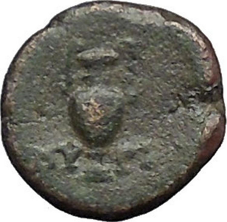 MYRINA in AEOLIS 400BC Athena Amphora Authentic Ancient Greek Coin i49565