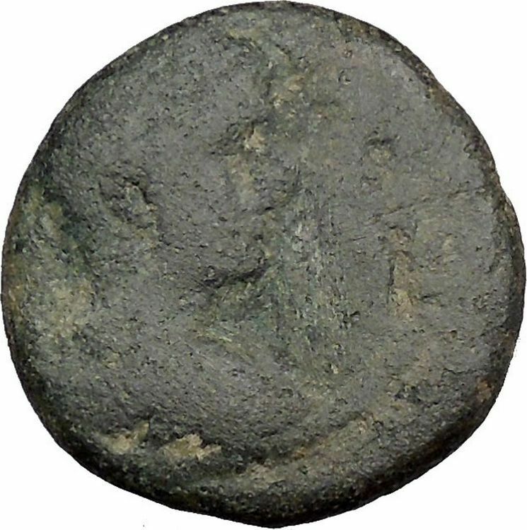 Elagabalus 218AD Neapolis in Judaea Mount Gerizim Temple Roman Coin Rare i50259