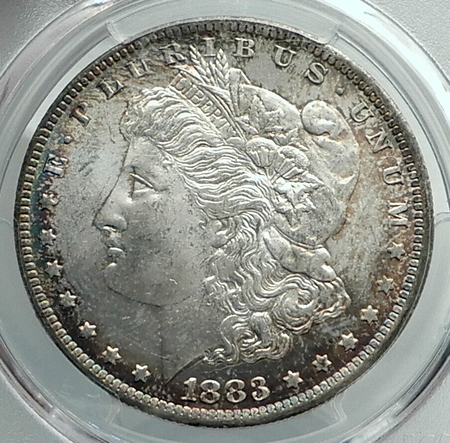 1883 UNITED STATES of America SILVER Morgan US Dollar Coin EAGLE PCGS MS i78881