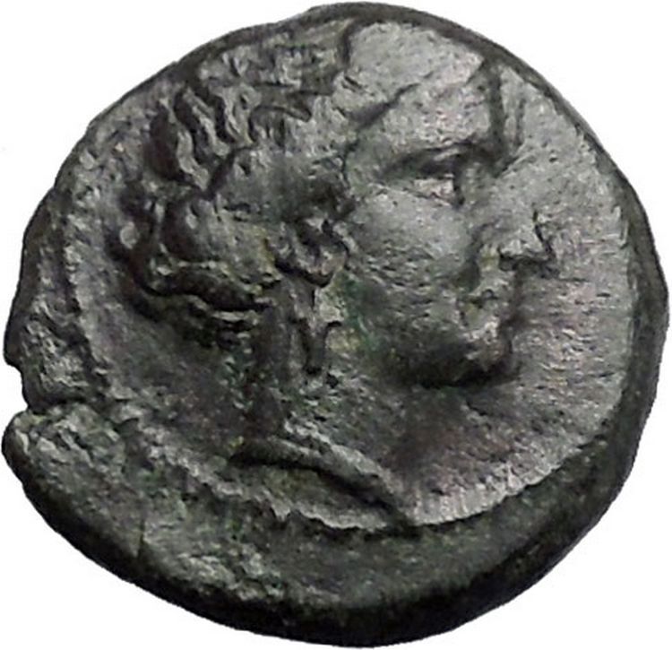 LARISSA in THESSALY 360BC Nymph Horse Authentic Ancient Greek Coin i49235