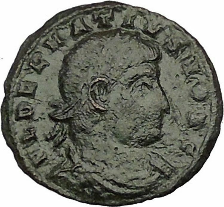 DELMATIUS Dalmatius 335AD Roman Caesar Ancient Coin Soldiers Legions i52821