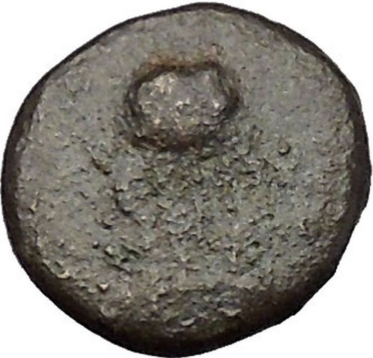 Ancient Greek City 300BC Bull Lyre of Apollo Authentic Ancient Coin RARE i50573