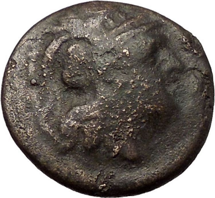 PELLA in MACEDONIA 158BC Athena Bull Genuine Authentic Ancient Greek Coin i57666