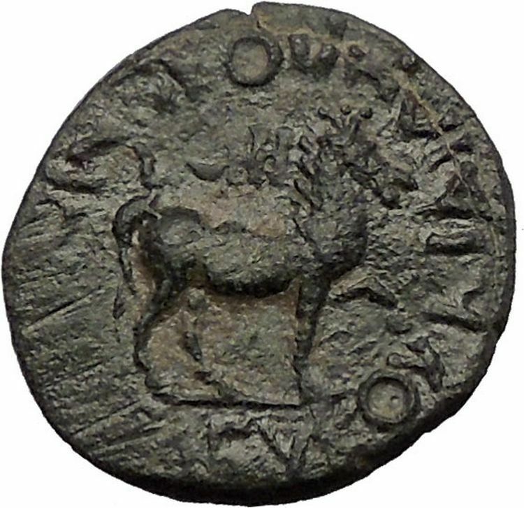 CLAUDIUS 41AD Cidrama Caria Horse AUTHENTIC Ancient Roman / Greek Coin i57253