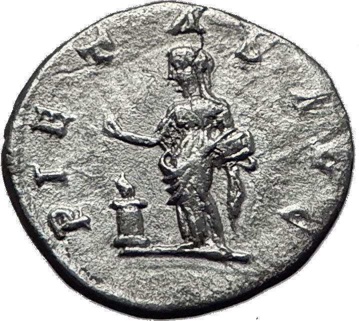 SEVERUS ALEXANDER 223AD Rare Antioch Ancient Silver Roman Coin Loyalty i60390