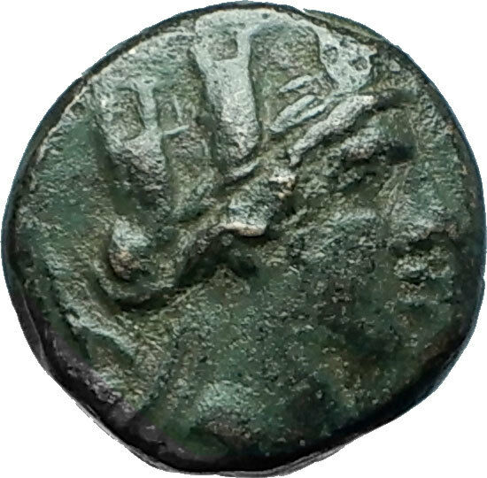 APAMEIA in PHRYGIA 88BC Authentic Ancient Greek Coin TYCHE MARSYAS Flutes i66172