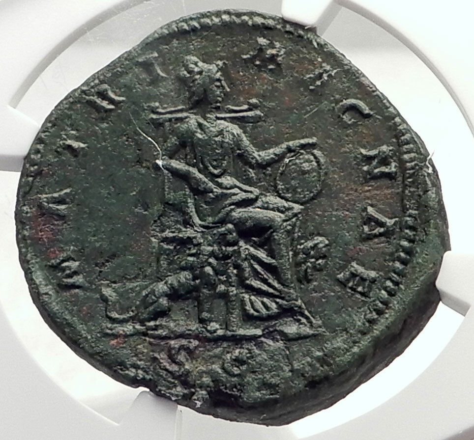 FAUSTINA II Jr MARCUS AURELIUS Wife Sestertius Ancient Roman Coin NGC i71716