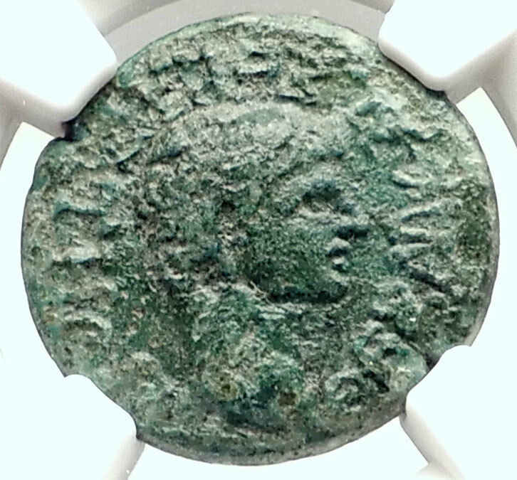 CLAUDIUS Authentic Ancient 41AD THESSALY KOINONRoman Coin ATHENA NGC i72855