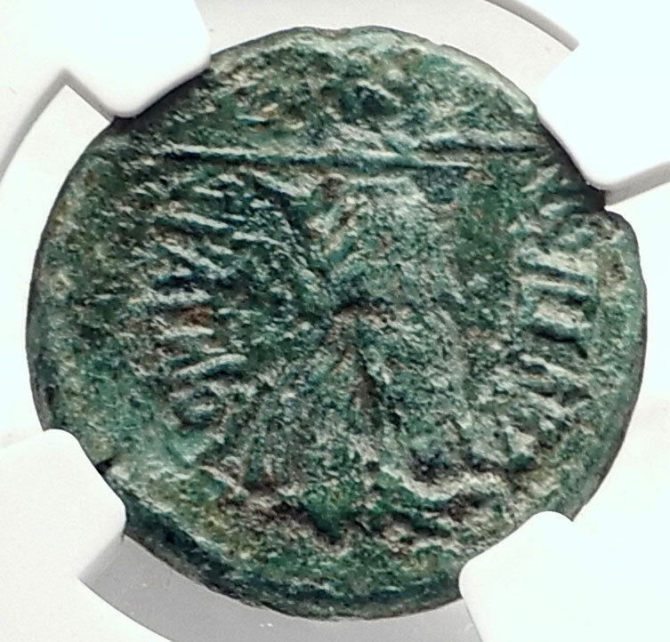 CLAUDIUS Authentic Ancient 41AD THESSALY KOINONRoman Coin ATHENA NGC i72855