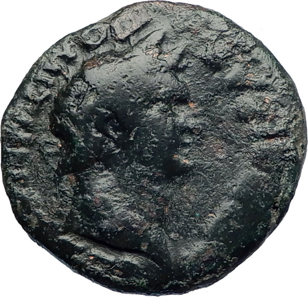 DOMITIAN 81AD Roman Provincial City Rare Ancient Coin Macedonian Shield i73367