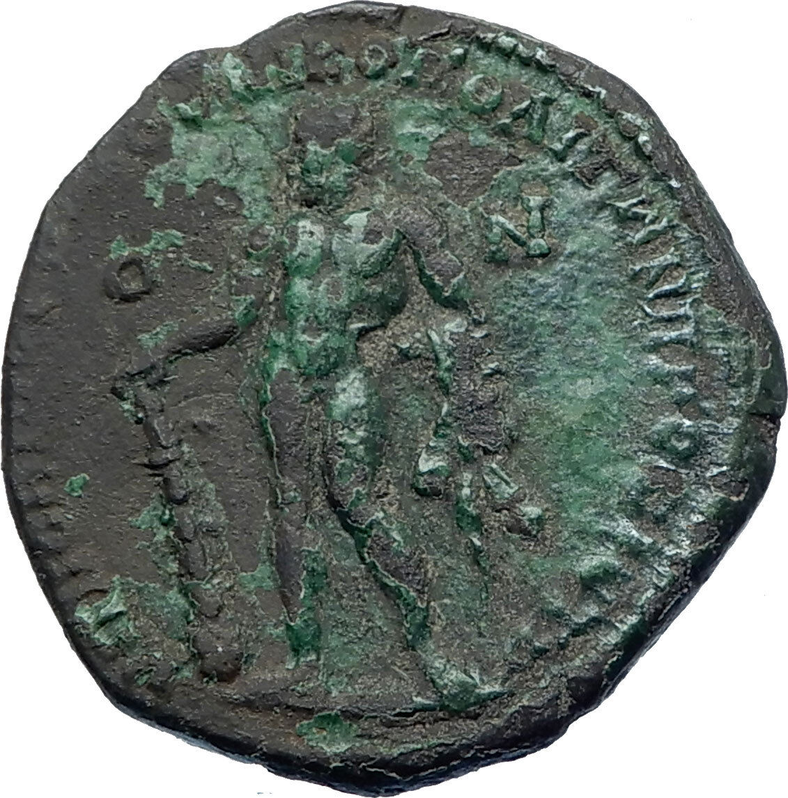 ELAGABALUS 218AD Nude HERCULES Nicopolis Ancient Roman Coin i73219